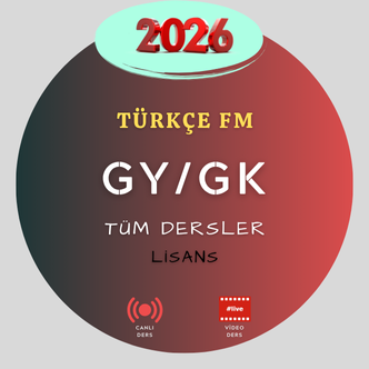 2026-KPSS GY/GK TÜM DERSLER LİSANS